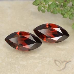 2.65 ctw Red Pyrope Garnet Stones, Natural Pyrope Garnet in Marquise Facet Shape for Sale