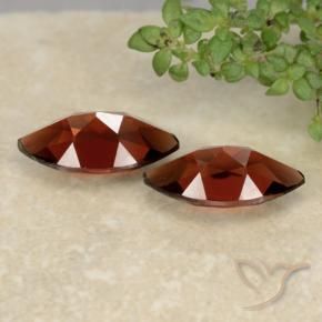 Pyrope Garnet Gemstones in 10.1 x 5.2 mm Size for Sale, Pyrope Garnet Stones in Intense Red Color