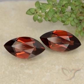 2.49 ctw Red Pyrope Garnet Stones, Natural Pyrope Garnet in Marquise Facet Shape for Sale
