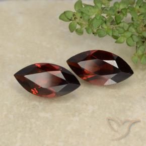 2.39 ctw Red Pyrope Garnet Stones, Natural Pyrope Garnet in Marquise Facet Shape for Sale