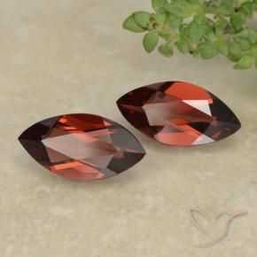 2.16 ctw Red Pyrope Garnet Stones, Natural Pyrope Garnet in Marquise Facet Shape for Sale
