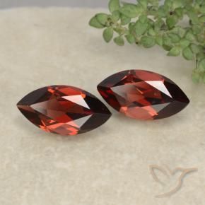 2.68 ctw Red Pyrope Garnet Stones, Natural Pyrope Garnet in Marquise Facet Shape for Sale