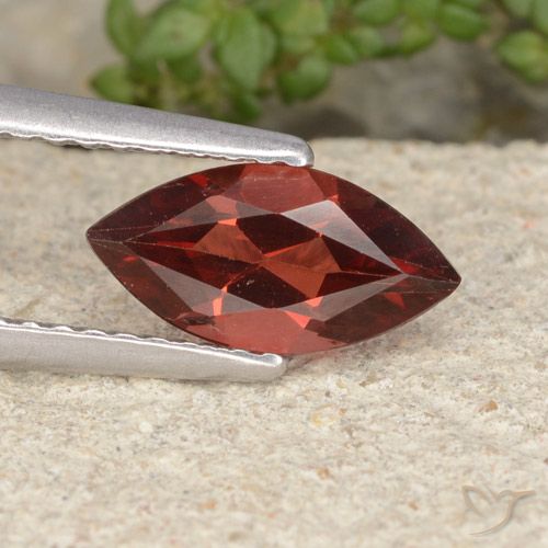 1.16ct Natural Intense Red Pyrope Garnet, Marquise, VVS-VS