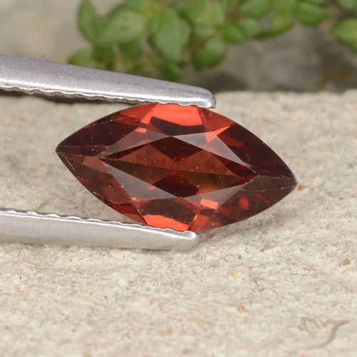 1.16ct Natural Deep Red Pyrope Garnet, Marquise, VVS-VS