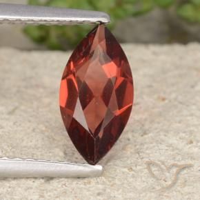 1.16 ct Red Pyrope Garnet Stone, Natural Pyrope Garnet in Marquise Facet Shape for Sale