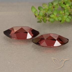 Pyrope Garnet Gemstones in 10 x 5.1 mm Size for Sale, Pyrope Garnet Stones in Dark Red Color