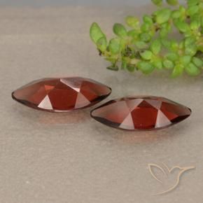 Pyrope Garnet Gemstones in 9.9 x 5 mm Size for Sale, Pyrope Garnet Stones in Scarlet Red Color