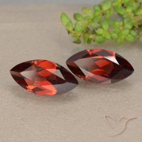 2.44 ctw Red Pyrope Garnet Stones, Natural Pyrope Garnet in Marquise Facet Shape for Sale