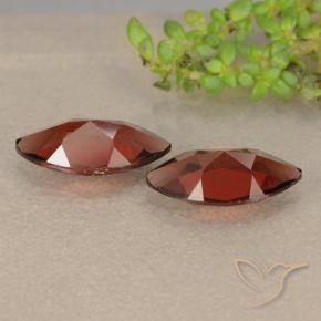Pyrope Garnet Gemstones in 10 x 5.1 mm Size for Sale, Pyrope Garnet Stones in Dark Red Color
