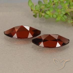 Pyrope Garnet Gemstones in 10.2 x 5.2 mm Size for Sale, Pyrope Garnet Stones in Deep Red Color