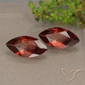 1.77 ctw Red Pyrope Garnet Stones, Natural Pyrope Garnet in Marquise Facet Shape for Sale