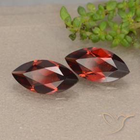 2.27 ctw Red Pyrope Garnet Stones, Natural Pyrope Garnet in Marquise Facet Shape for Sale