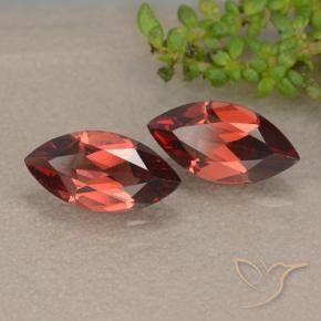 2.42 ctw Red Pyrope Garnet Stones, Natural Pyrope Garnet in Marquise Facet Shape for Sale