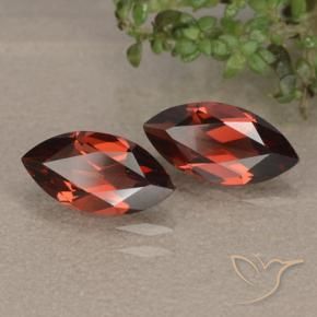 2.44 ctw Red Pyrope Garnet Stones, Natural Pyrope Garnet in Marquise Facet Shape for Sale