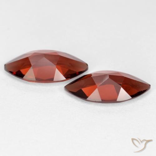 Pyrope Garnet Gemstones in 10 x 5.1 mm Size for Sale, Pyrope Garnet Stones in Merlot Red Color