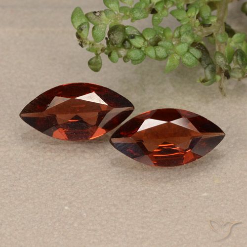 1.67 ct Marquise Cut Pyrope Garnet, 9.9 x 5 mm From Mozambique, Photo A