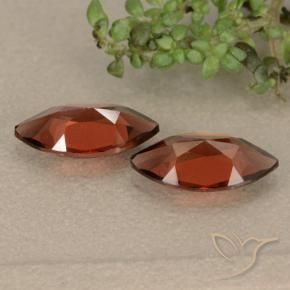 Pyrope Garnet Gemstones in 10.1 x 5.1 mm Size for Sale, Pyrope Garnet Stones in Medium Red Color
