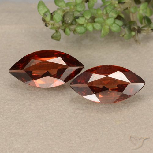 Deep Red Pyrope Garnet Gem - 0.8ct Marquise Facet (ID: 479418)