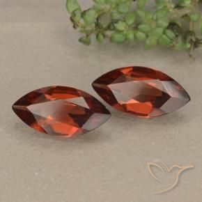 1.82 ctw Red Pyrope Garnet Stones, Natural Pyrope Garnet in Marquise Facet Shape for Sale