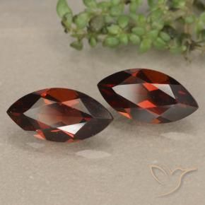 2.57 ctw Red Pyrope Garnet Stones, Natural Pyrope Garnet in Marquise Facet Shape for Sale
