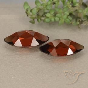 Pyrope Garnet Gemstones in 10.2 x 5.1 mm Size for Sale, Pyrope Garnet Stones in Dark Red Color