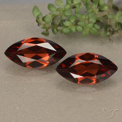 2.49ctw Natural Deep Red Pyrope Garnet, Marquise, VVS-VS