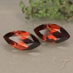 2.49 ctw Red Pyrope Garnet Stones, Natural Pyrope Garnet in Marquise Facet Shape for Sale