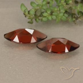 Pyrope Garnet Gemstones in 10 x 5.1 mm Size for Sale, Pyrope Garnet Stones in Deep Red Color