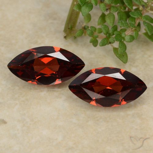 2.44 ct Marquise Cut Pyrope Garnet, 10.2 x 5.2 mm From Mozambique, Photo A