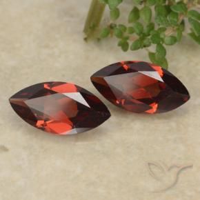 2.44 ctw Red Pyrope Garnet Stones, Natural Pyrope Garnet in Marquise Facet Shape for Sale