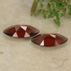 Pyrope Garnet Gemstones in 10.2 x 5.2 mm Size for Sale, Pyrope Garnet Stones in Dark Red Color