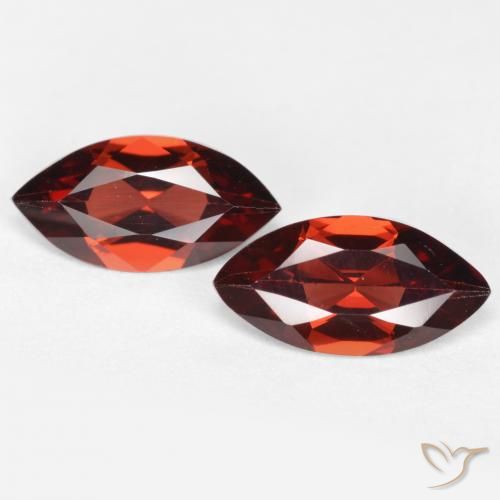 2.25 ct Marquise Cut Pyrope Garnet, 10.1 x 5.1 mm From Mozambique, Photo A