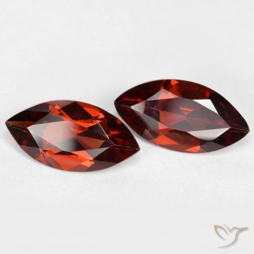 2.25 ctw Red Pyrope Garnet Stones, Natural Pyrope Garnet in Marquise Facet Shape for Sale
