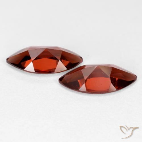 Pyrope Garnet Gemstones in 10.1 x 5.1 mm Size for Sale, Pyrope Garnet Stones in Dark Red Color