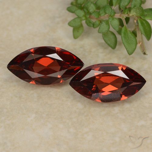 2.16 ct Marquise Cut Pyrope Garnet, 10.2 x 5.1 mm From Mozambique, Photo A