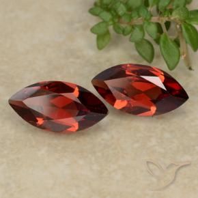 2.16 ctw Red Pyrope Garnet Stones, Natural Pyrope Garnet in Marquise Facet Shape for Sale