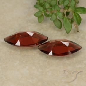 Pyrope Garnet Gemstones in 10.2 x 5.1 mm Size for Sale, Pyrope Garnet Stones in Dark Red Color