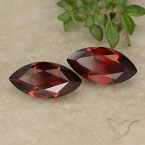 2.76 ctw Red Pyrope Garnet Stones, Natural Pyrope Garnet in Marquise Facet Shape for Sale