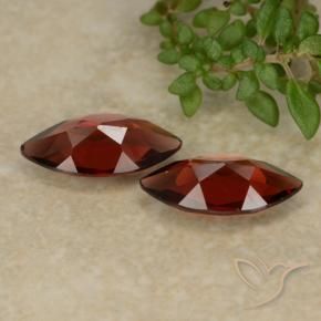 Pyrope Garnet Gemstones in 10.2 x 5.1 mm Size for Sale, Pyrope Garnet Stones in Deep Red Color
