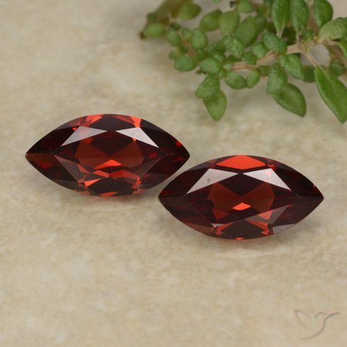 2.38ctw Natural Dark Red Pyrope Garnet, Marquise, VVS-VS