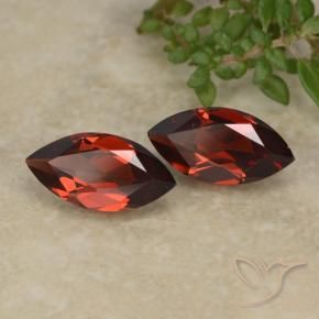 2.38 ctw Red Pyrope Garnet Stones, Natural Pyrope Garnet in Marquise Facet Shape for Sale