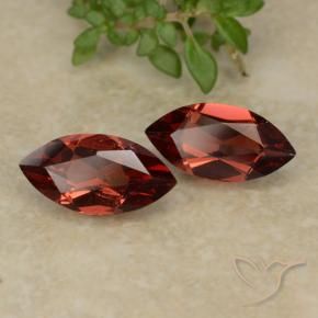 2.17 ctw Red Pyrope Garnet Stones, Natural Pyrope Garnet in Marquise Facet Shape for Sale