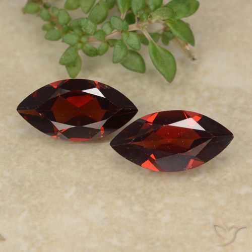 2.37ctw Natural Deep Blood Red Pyrope Garnet, Marquise, VVS-VS