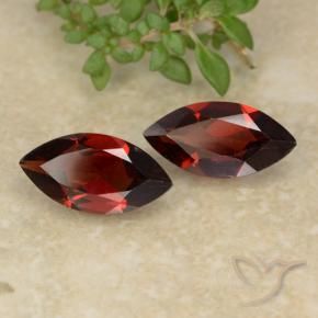 2.37 ctw Red Pyrope Garnet Stones, Natural Pyrope Garnet in Marquise Facet Shape for Sale