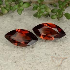 2.26 ctw Red Pyrope Garnet Stones, Natural Pyrope Garnet in Marquise Facet Shape for Sale