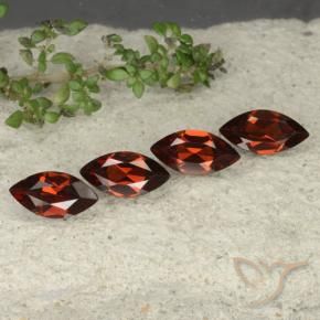 4.35 ctw Red Pyrope Garnet Stones, Natural Pyrope Garnet in Marquise Facet Shape for Sale