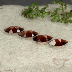 Pyrope Garnet Gemstones in 10 x 5 mm (calibrated) Size for Sale, Pyrope Garnet Stones in Deep Red Color