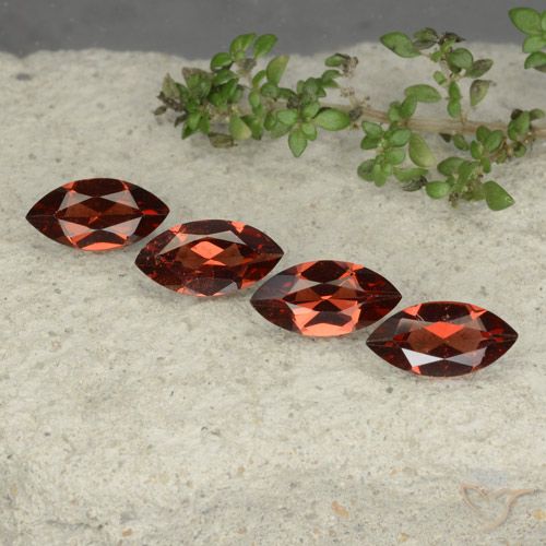 4.50ctw Natural Deep Red Pyrope Garnet, Marquise, VVS-VS