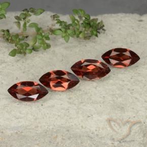 4.50 ctw Red Pyrope Garnet Stones, Natural Pyrope Garnet in Marquise Facet Shape for Sale