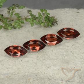 4.79 ctw Red Pyrope Garnet Stones, Natural Pyrope Garnet in Marquise Facet Shape for Sale
